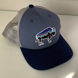 Patagonia kids size blue hat with adjustable back